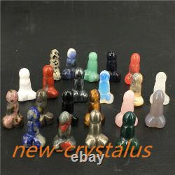 Wholesale! A lot of Natural Small Penis Quartz Crystal Massage Wand Healing