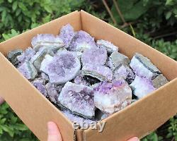 Wholesale Amethyst Cluster Box B/C Grade CLEARANCE Box Bulk Amethyst Geodes