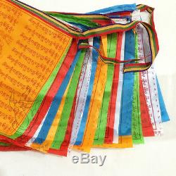 Wholesale Brocade Buddhism Prayer Flag 236 Inch Long Buddhist LongDa Scriptures