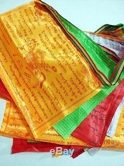 Wholesale Brocade Buddhism Prayer Flag 236 Inch Long Buddhist LongDa Scriptures