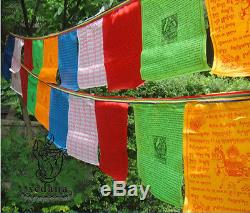 Wholesale Brocade Buddhism Prayer Flag 236 Inch Long Buddhist LongDa Scriptures