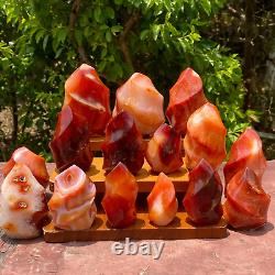 Wholesale Carnelian Flame Carved Gemstone Healing Crystal Specimen Home Decor