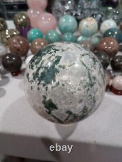 Wholesale Crystal Personal Collection Moss Agate HUGE Sphere