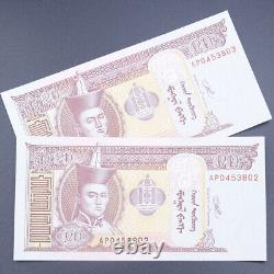 Wholesale Lot 1000Pcs Mongolia 20 Tugrik Foreign Banknote Collection Paper Money