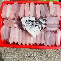Wholesale Lot 10 LBS Natural Pink Rose Quartz Crystal Obelisk Wand Tower Healing
