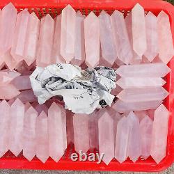 Wholesale Lot 10 LBS Natural Pink Rose Quartz Crystal Obelisk Wand Tower Healing