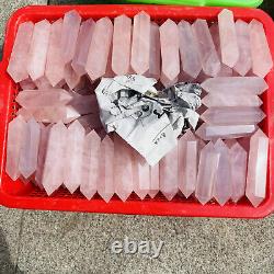 Wholesale Lot 10 LBS Natural Pink Rose Quartz Crystal Obelisk Wand Tower Healing
