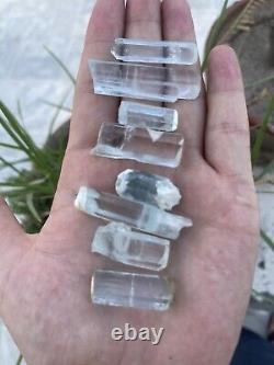 Wholesale Lot 11 Pcs Natural Aquamarine Raw Crystal From Shiger Skardu 130 gram
