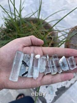 Wholesale Lot 11 Pcs Natural Aquamarine Raw Crystal From Shiger Skardu 130 gram