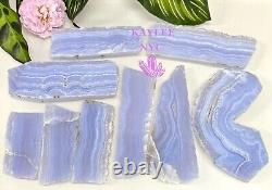 Wholesale Lot 1 Lb Natural Blue Lace Agate Slab Crystal Nice Quality Healing