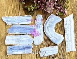 Wholesale Lot 1 Lb Natural Blue Lace Agate Slab Crystal Nice Quality Healing