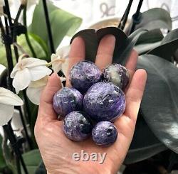 Wholesale Lot 1 Lb Natural Charoite Spheres Crystal Healing Energy