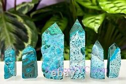 Wholesale Lot 1 Lb Natural Chrysocolla Malachite Obelisk Tower Point