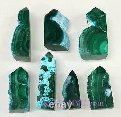 Wholesale Lot 1 Lb Natural Chrysocolla Malachite Obelisk Tower Point