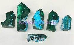 Wholesale Lot 1 Lb Natural Chrysocolla Malachite Obelisk Tower Point