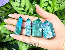 Wholesale Lot 1 Lb Natural Chrysocolla Malachite Obelisk Tower Point