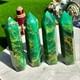 Wholesale Lot 1 Lb Natural Emerald Crystal Healing Tower Point Obelisk Decor