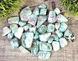Wholesale Lot 1 Lb Natural Larimar Tumble Healing Energy Nice Quality