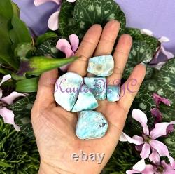 Wholesale Lot 1 Lb Natural Larimar Tumble Healing Energy Nice Quality