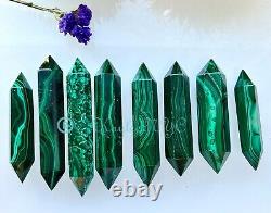 Wholesale Lot 1 Lb Natural Malachite Double Terminated Point Crystal