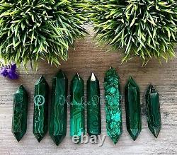 Wholesale Lot 1 Lb Natural Malachite Double Terminated Point Crystal