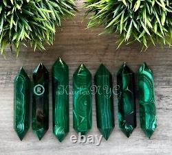 Wholesale Lot 1 Lb Natural Malachite Double Terminated Point Crystal