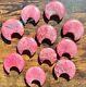 Wholesale Lot 1 Lb Natural Sakura Cherry Blossom Rhodonite Crystal Moon