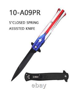 Wholesale Lot 27Pc 8 Spring Assisted Tactical Pocket Folding Knife-A09