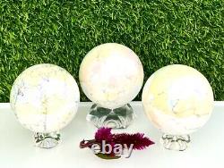 Wholesale Lot 3-4Pcs Angel Aura Howlite Sphere Crystal Ball Healing Energy