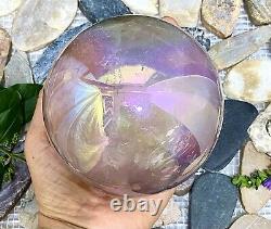 Wholesale Lot 3-4 PCs Angel Aura Rose Quartz Spheres Crystal Healing Energy