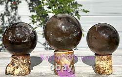 Wholesale Lot 3-4 pcs Natural Smoky Quartz Sphere Crystal Healing Energy