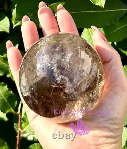 Wholesale Lot 3-4 pcs Natural Smoky Quartz Sphere Crystal Healing Energy