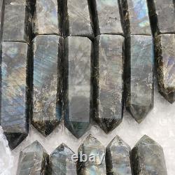 Wholesale Lot 3+Lb Labradorite Stone Obelisk/Tower Crystal Madagascar (17pcs)