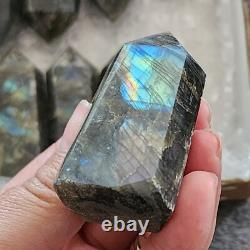 Wholesale Lot 3+Lb Labradorite Stone Obelisk/Tower Crystal Madagascar (17pcs)