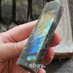 Wholesale Lot 3+Lb Labradorite Stone Obelisk/Tower Crystal Madagascar (17pcs)