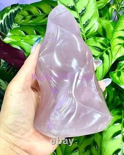 Wholesale Lot 3 PCs Natural Rose Quartz Flame Crystal Healing