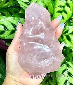 Wholesale Lot 3 PCs Natural Rose Quartz Flame Crystal Healing