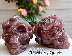 Wholesale Lot 3 Pcs 3 Crystal Snake Skulls Healing Energy