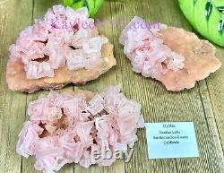 Wholesale Lot 3 Pcs Natural Pink Halite Crystal Raw Healing Energy