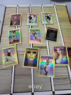 Wholesale Lot 4500 Playboy Refractor Trading Card Chromium Covers Insert Vtg 90s