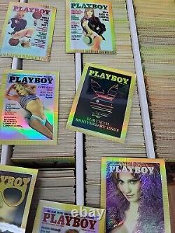 Wholesale Lot 4500 Playboy Refractor Trading Card Chromium Covers Insert Vtg 90s