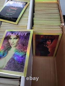 Wholesale Lot 4500 Playboy Refractor Trading Card Chromium Covers Insert Vtg 90s