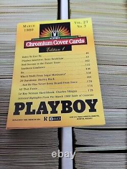 Wholesale Lot 4500 Playboy Refractor Trading Card Chromium Covers Insert Vtg 90s