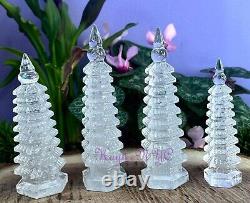 Wholesale Lot 4-5 Natural Clear Quartz Pagoda Tower Crystal Healing Energy