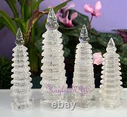 Wholesale Lot 4-5 Natural Clear Quartz Pagoda Tower Crystal Healing Energy