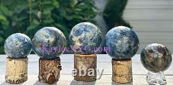 Wholesale Lot 4-5 Pcs Natural Blue Kyanite Sphere Crystal Ball 2.8 To 3 Lbs