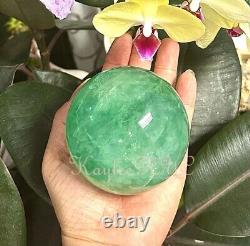 Wholesale Lot 4-5 Pcs Natural Green Fluorite Spheres Crystal Ball 4.8 To 5 Lbs