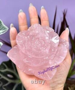 Wholesale Lot 4-5 Pcs Natural Rose Quartz Roses Crystal Healing Energy
