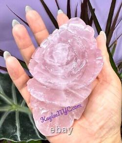 Wholesale Lot 4-5 Pcs Natural Rose Quartz Roses Crystal Healing Energy