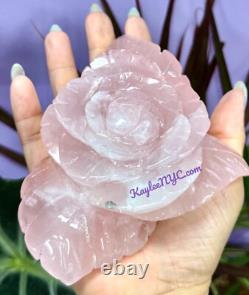 Wholesale Lot 4-5 Pcs Natural Rose Quartz Roses Crystal Healing Energy